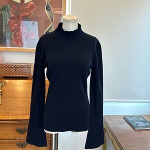 Gabriela Hearst Straun wool and cashmere-blend turtleneck top - navy